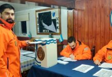 En las bases de la Antártida Argentina votaron 201 personas