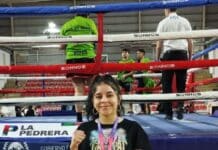 Joven riograndense es subcampeona en el torneo nacional de boxeo femenino