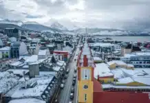 Hasta cuando seguirá nevando en Ushuaia