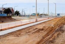 Avanza la modernización de la av. Doble Santa Fe