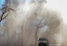 Tierra del Fuego bajo alerta amarilla por fuertes vientos