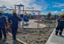 Cooperativa comenzó a trabajar en la plaza del barrio Provincias Unidas