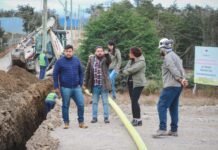 Más barrios de Tolhuin se suman a la red de gas