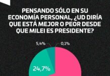 Se derrumba la imagen positiva de Javier Milei