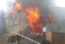 El fuego consumió una casa en Ushuaia