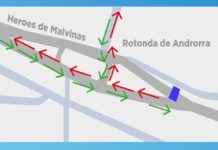 Por trabajos en la rotonda de Andorra habrá corte y reducción de calzada en Héroes de Malvinas