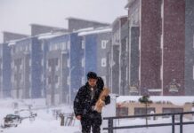 Hasta cuando sigue nevando en Ushuaia