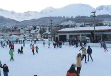 Mañana hay chocolate caliente con tortas fritas en la pista de patinaje