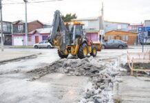 Operativo invierno: El Municipio continúa trabajando en calles y espacios públicos