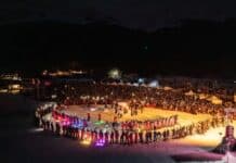 Con la tradicional bajada de antorchas, se celebró la fiesta del invierno