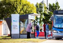 Mejoran las garitas de colectivos en Río Grande