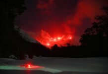 Este sábado se realizará la bajada con antorchas en el Glaciar Martial