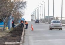 El Municipio realiza tareas de embellecimiento en distintos puntos de la ciudad