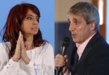El duro cruce entre Cristina Kirchner y Luis “Toto” Caputo en las redes sociales