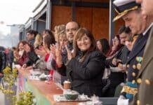 Funcionarios de Gobierno acompañaron los festejos por el aniversario de Ushuaia