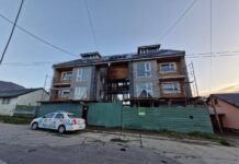 Principio de incendio en una obra en construcción