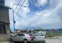 Dos heridos en un choque en la esquina de los soldados