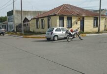 Motociclista herido en un choque