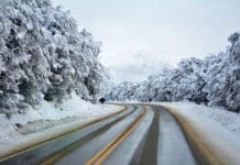 Piden no transitar por la ruta en la zona alta por la sorpresiva nevada