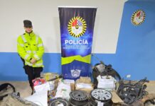 Encontraron autopartes robadas de un desarmadero