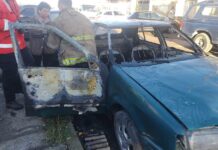 Según las pericias, el incendio del auto fue intencional