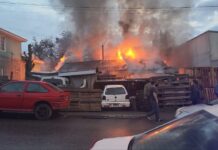 Un incendio destruyó una casa en Ushuaia