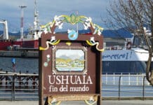 Buscan reemplazar el emblemático cartel de Ushuaia Fin del Mundo