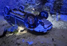 Dos vuelcos en Ushuaia