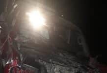 Chocó contra una vaca en la Ruta 3