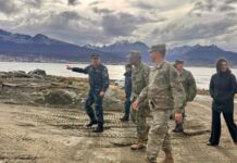 Adorni confirmó la llegada de tropas estadounidenses a Ushuaia