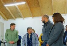 Melella visitó el primer espacio creado para un Centro de jubilados en Tolhuin