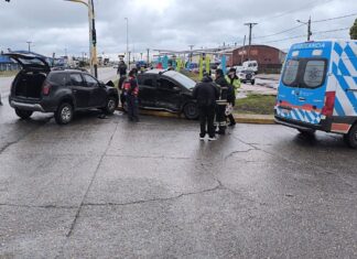 Choque en Ruta 3 y Bilbao