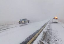 Rige el alerta en la ruta 3 por el temporal