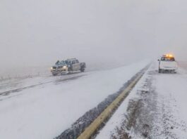 Rige el alerta en la ruta 3 por el temporal