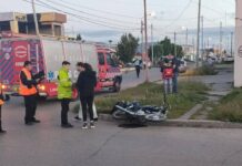 Un motociclista herido en un choque