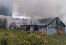Se incendió una casilla en Ushuaia
