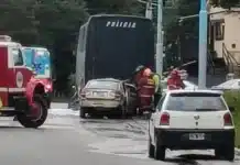 Chocó contra un colectivo estacionado y murió