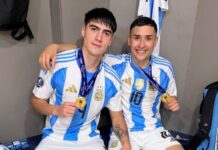Dos fueguinos en la Copa América
