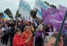 “Marchamos para que no nos saquen el puerto, por la soberanía, y por nuestros derechos”