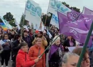 “Marchamos para que no nos saquen el puerto, por la soberanía, y por nuestros derechos”