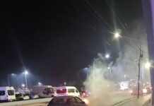 Se incendió el motor de un auto