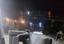 Vuelco sin heridos en Ushuaia