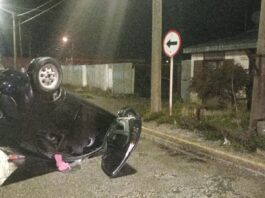 Alcoholizada la volante termina volcando su vehiculo