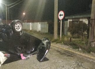 Alcoholizada la volante termina volcando su vehiculo
