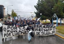La UOM marcha en Río Grande contra el “ajuste” y la reforma laboral de Milei