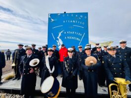 Tierra del Fuego celebró su cumpleaños con una placa hecha en acero argentino
