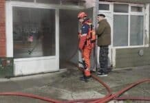 Se incendió un local comercial en Río Grande