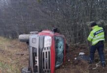 Vuelco en la Ruta 3
