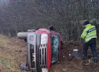 Vuelco en la Ruta 3