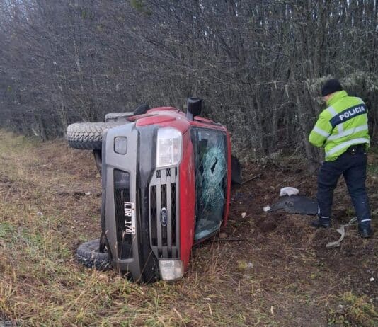 Vuelco en la Ruta 3